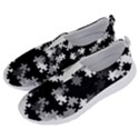 Black and White Jigsaw Puzzle Pattern No Lace Lightweight Shoes View2