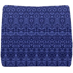 Boho Navy Blue  Seat Cushion by SpinnyChairDesigns