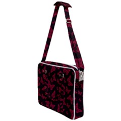 Red And Black Butterflies Cross Body Office Bag by SpinnyChairDesigns