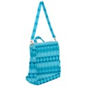 Boho Aqua Blue Crossbody Backpack View2