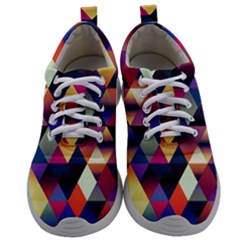 Colorful Geometric  Mens Athletic Shoes by SpinnyChairDesigns