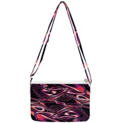 Abstract Art Swirls Double Gusset Crossbody Bag by SpinnyChairDesigns