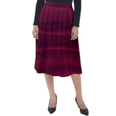 Dark Rose Pink Ombre  Classic Velour Midi Skirt  by SpinnyChairDesigns