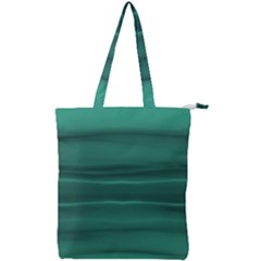 Biscay Green Ombre Double Zip Up Tote Bag by SpinnyChairDesigns