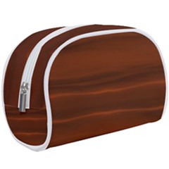 Cinnamon And Rust Ombre Makeup Case (large) by SpinnyChairDesigns