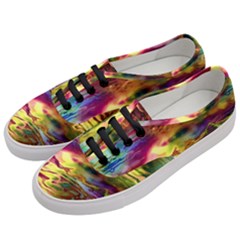 Electric Tie Dye Colors Women s Classic Low Top Sneakers by SpinnyChairDesigns