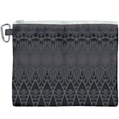 Boho Black Diamonds Canvas Cosmetic Bag (xxxl) by SpinnyChairDesigns