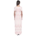 Boho Pastel Pink Pattern Short Sleeve Maxi Dress View2