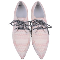 Boho Pastel Pink Pattern Pointed Oxford Shoes by SpinnyChairDesigns