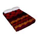 Boho Red Gold Fitted Sheet (Full/ Double Size) View2