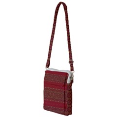 Boho Red Gold Multi Function Travel Bag by SpinnyChairDesigns