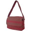 Boho Red Gold Courier Bag View2