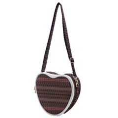 Boho Wine Grey Heart Shoulder Bag by SpinnyChairDesigns