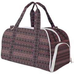 Boho Wine Grey Burner Gym Duffel Bag by SpinnyChairDesigns