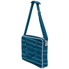 Boho Teal Pattern Cross Body Office Bag by SpinnyChairDesigns