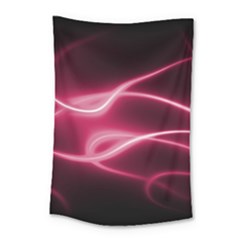 Neon Pink Glow Small Tapestry by SpinnyChairDesigns