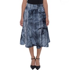 Faded Blue Texture Perfect Length Midi Skirt