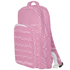 Boho Pink Stripes Double Compartment Backpack by SpinnyChairDesigns