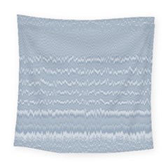 Boho Faded Blue Stripes Square Tapestry (large) by SpinnyChairDesigns