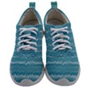 Boho Teal Stripes Mens Athletic Shoes View1