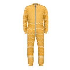 Boho Saffron Yellow Stripes Onepiece Jumpsuit (kids) by SpinnyChairDesigns