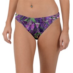 Boho Violet Mosaic Band Bikini Bottom by SpinnyChairDesigns