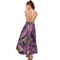 Boho Violet Mosaic Backless Maxi Beach Dress View2