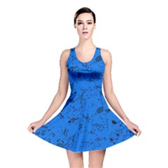 Cornflower Blue Music Notes Reversible Skater Dress by SpinnyChairDesigns