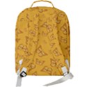 Mustard Yellow Monarch Butterflies Double Compartment Backpack View3