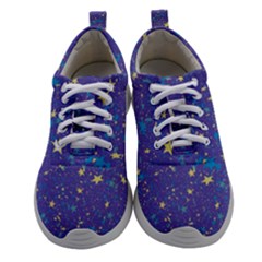 Starry Night Purple Athletic Shoes by SpinnyChairDesigns