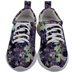 Abstract Floral Art Print Kids Athletic Shoes by SpinnyChairDesigns