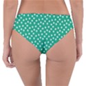 Biscay Green White Floral Print Reversible Classic Bikini Bottoms View4
