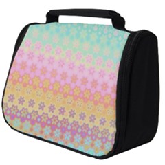 Boho Retro Pastel Floral Pattern Full Print Travel Pouch (big) by SpinnyChairDesigns