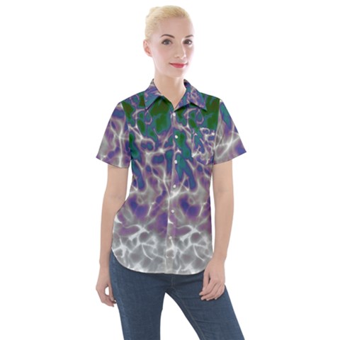 Ninth Level  Women s Short Sleeve Pocket Shirt by MRNStudios