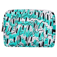 Doodle Art Minimal Drawing Pen Make Up Pouch (medium) by HermanTelo