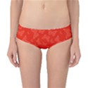 Vermilion Red Butterfly Print Classic Bikini Bottoms View1