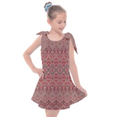 Boho Rustic Pink Kids  Tie Up Tunic Dress by SpinnyChairDesigns