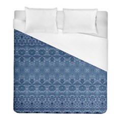 Boho Denim Blue Duvet Cover (full/ Double Size) by SpinnyChairDesigns