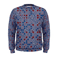 Abstract Checkered Pattern Men s Sweatshirt by SpinnyChairDesigns