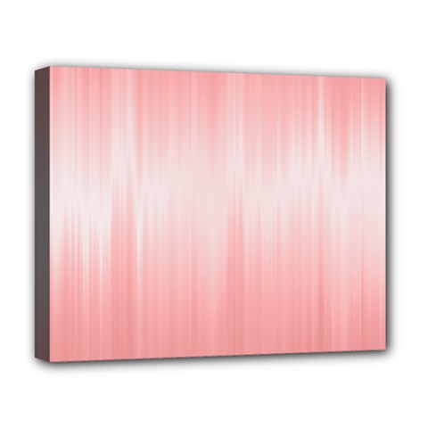 Fresh Pink Ombre Deluxe Canvas 20  X 16  (stretched) by SpinnyChairDesigns