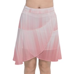 Fresh Pink Ombre Chiffon Wrap Front Skirt by SpinnyChairDesigns