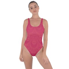 Blush Pink Octopus Swirls Bring Sexy Back Swimsuit by SpinnyChairDesigns