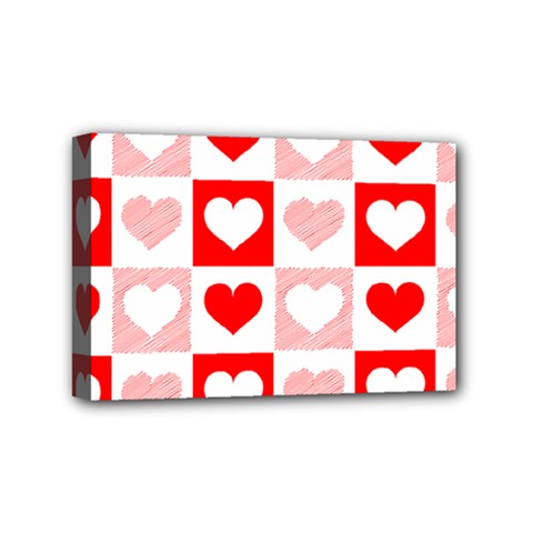 Hearts  Mini Canvas 6  X 4  (stretched) by Sobalvarro