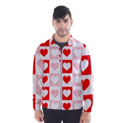 Hearts  Men s Windbreaker by Sobalvarro