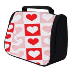 Hearts  Full Print Travel Pouch (small) by Sobalvarro