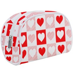 Hearts  Makeup Case (large) by Sobalvarro