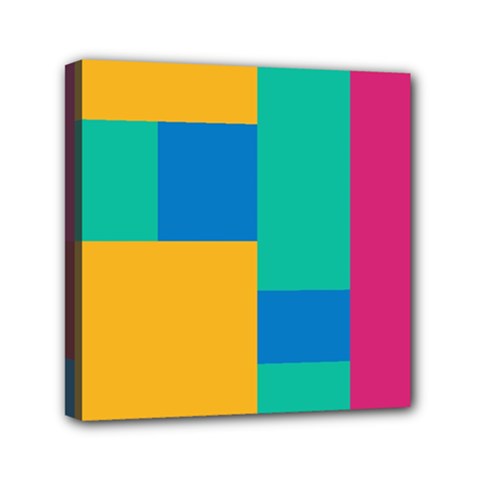 Squares  Mini Canvas 6  X 6  (stretched) by Sobalvarro