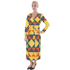 Africa  Velvet Maxi Wrap Dress by Sobalvarro