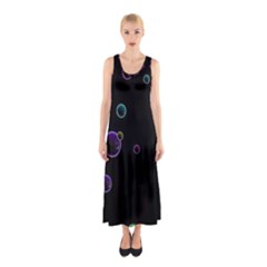 Bubble In Dark Sleeveless Maxi Dress by Sabelacarlos