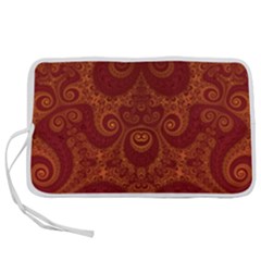 Red And Gold Spirals Pen Storage Case (s) by SpinnyChairDesigns